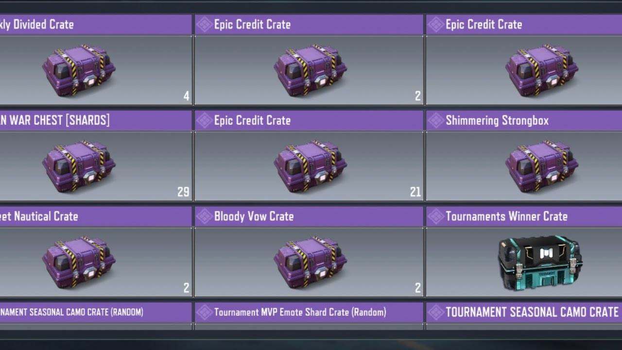 Unboxing 1000 Crates For Collected In All Seasonal Year Of 2025 With Use My Second Account. 