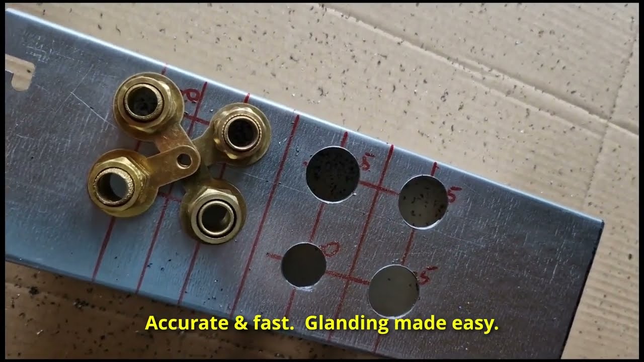 Glanding Jig for 20mm & 25mm Holes &ndash; Accurate Cable Gland Marking