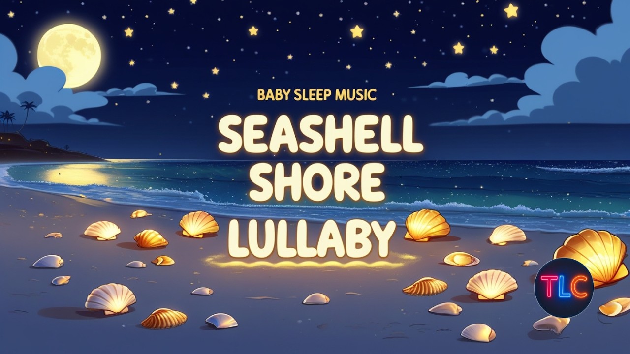 Baby Sleep Music 🌙 | Seashell Shore Lullaby | Gentle Ocean Bedtime Song for Kids | The Learner Club