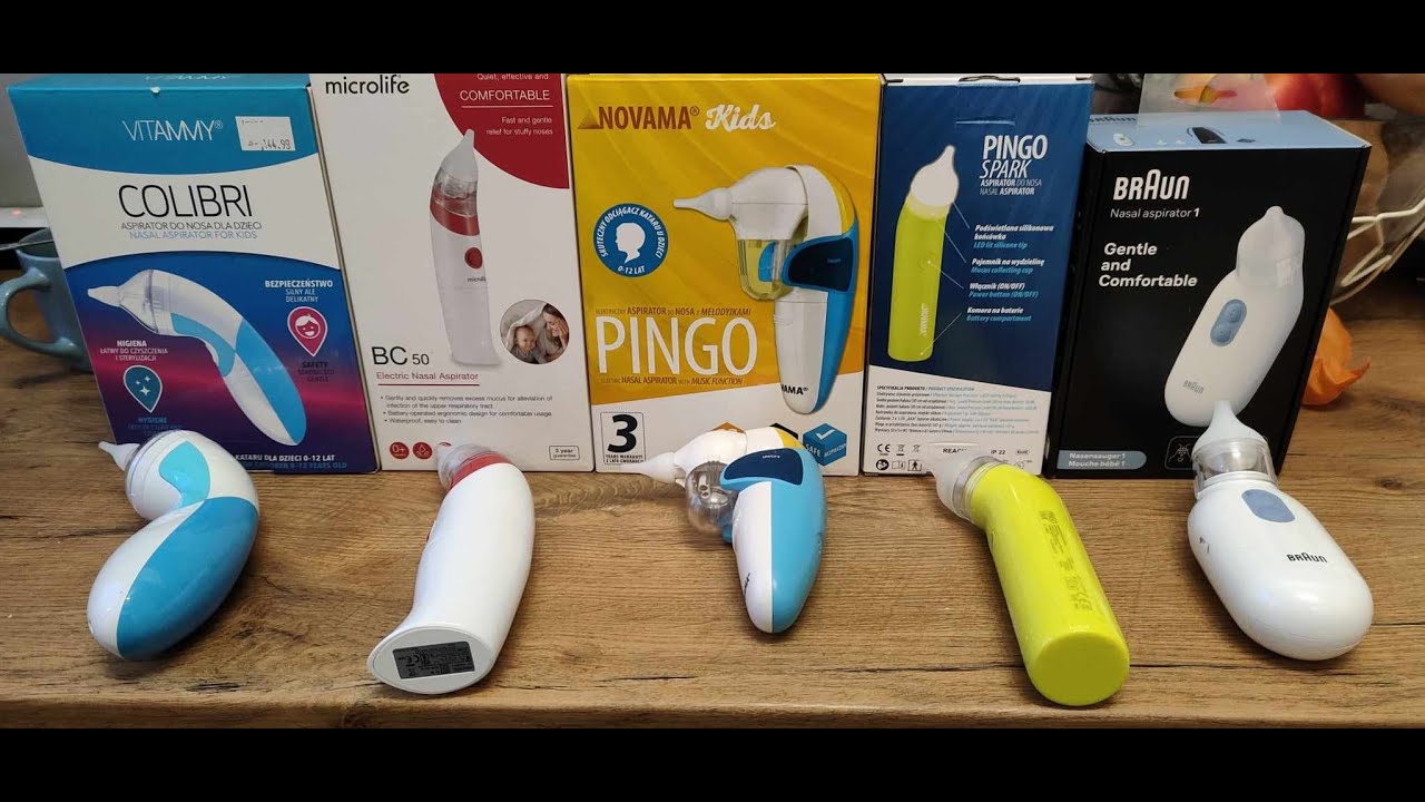Wielki Test 7 Aspiratorów do nosa dla dzieci i niemowląt Novama Pingo, Vitammy Colibri, Braun