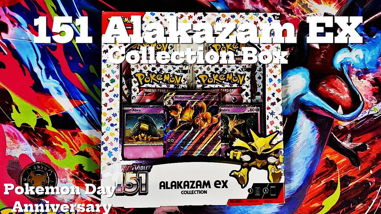 Открываем коллекционный бокс с 151 покемоном Alakazam Ex в честь 30-летия #pokemontcg
