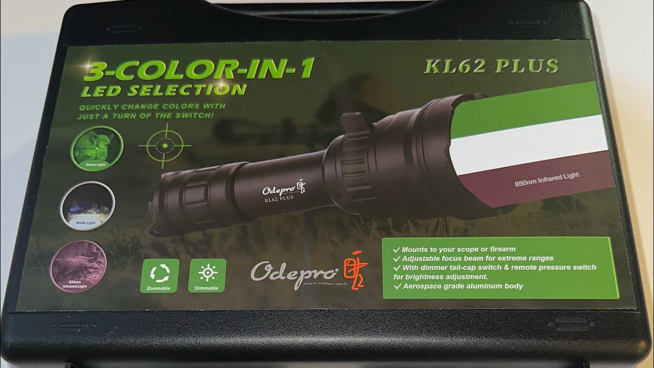 ODEPRO KL62 Plus HUNTING LIGHT Review!!! #review #productreview #hunting