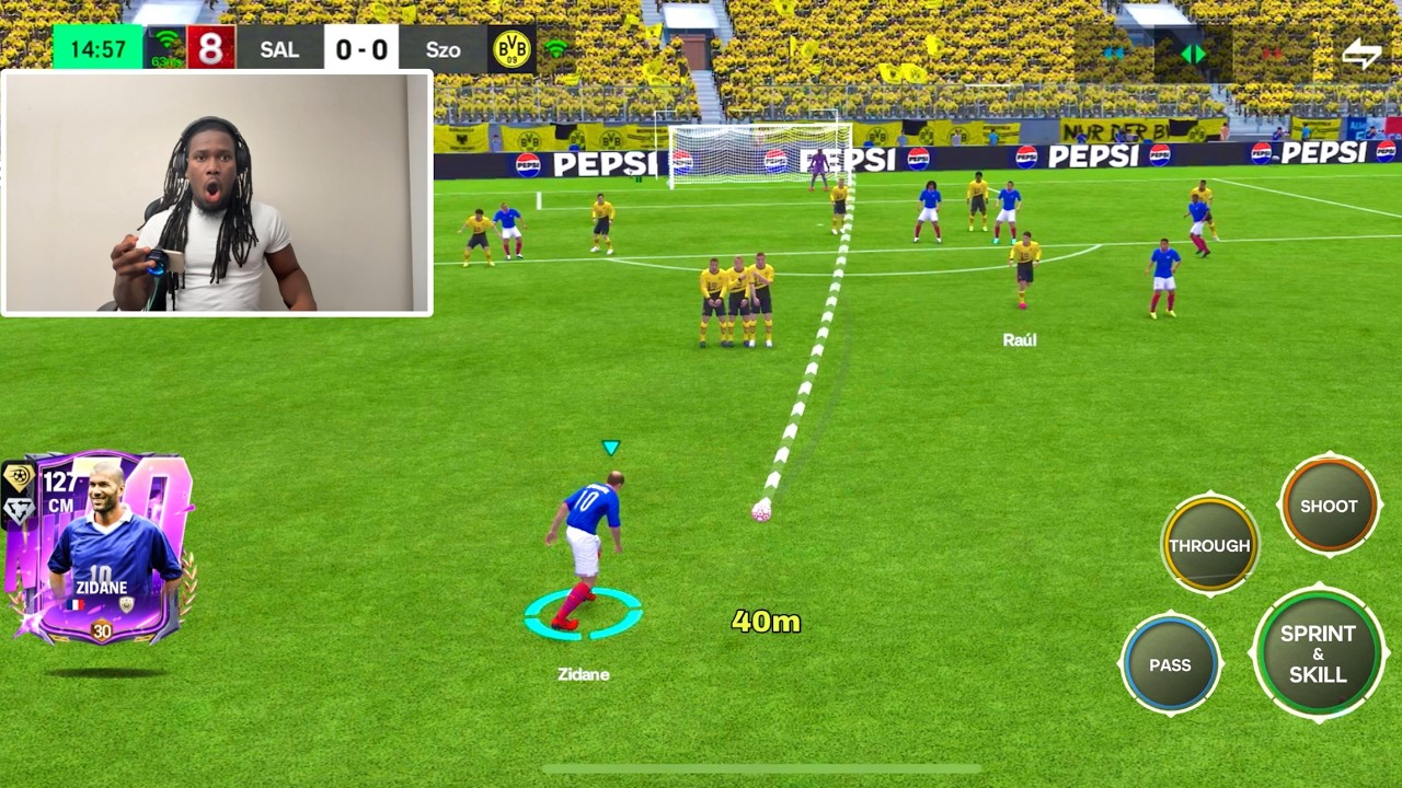 127 Rated Zidane Free-Kick😦 this card is crazy INSANE - FC 26 MOBILE