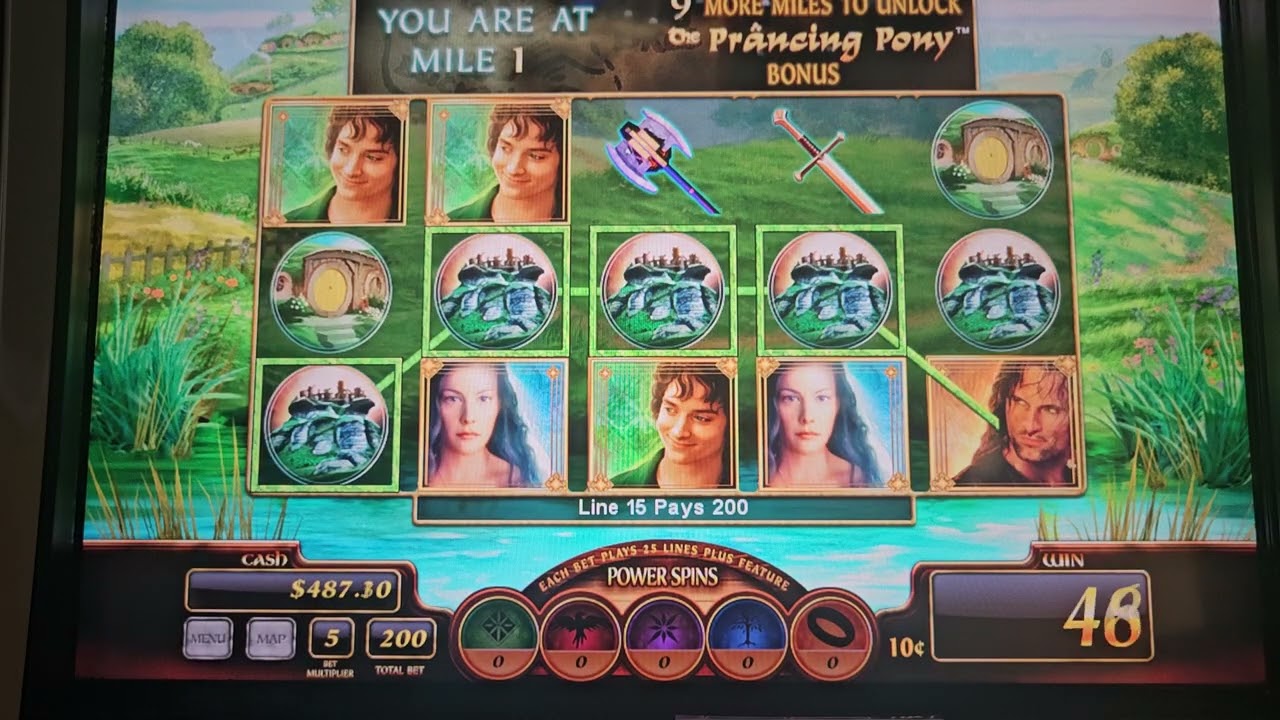 Complete Play Thru Lord Of The Rings Slot Machine by WMS Eps.1 
