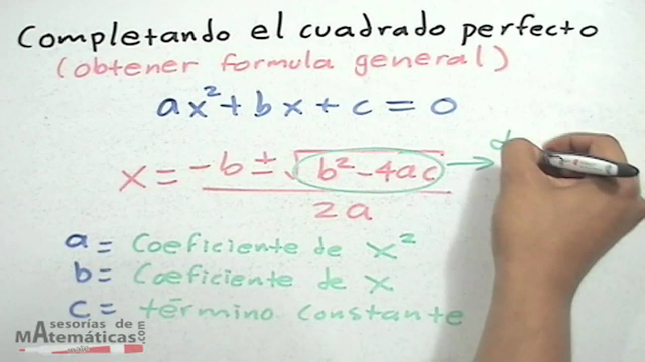 *Discriminante de una ecuación cuadrática