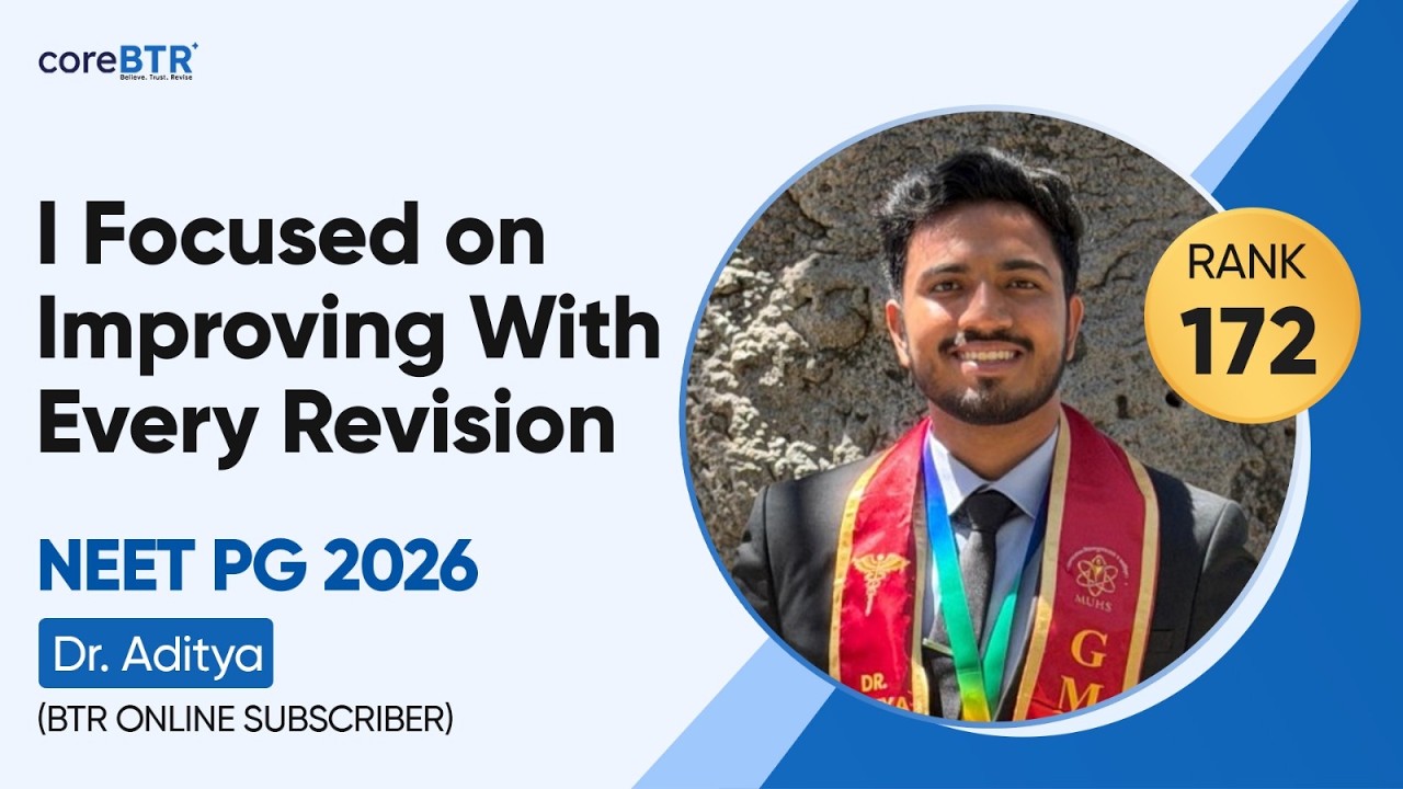 What Worked for Me in NEET PG 2026 | AIR 172 Dr. Aditya