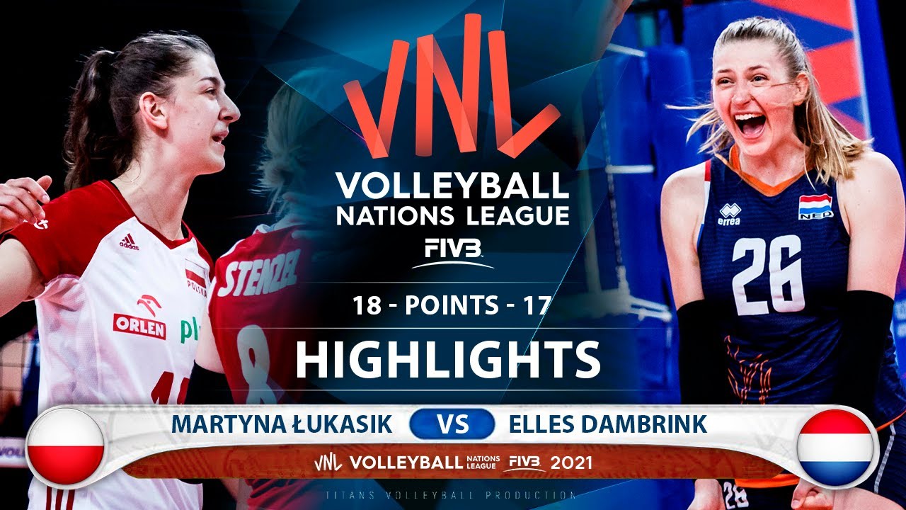 Martyna Lukasik vs Elles Dambrink | Poland vs Netherlands | VNL 2021 (HD)