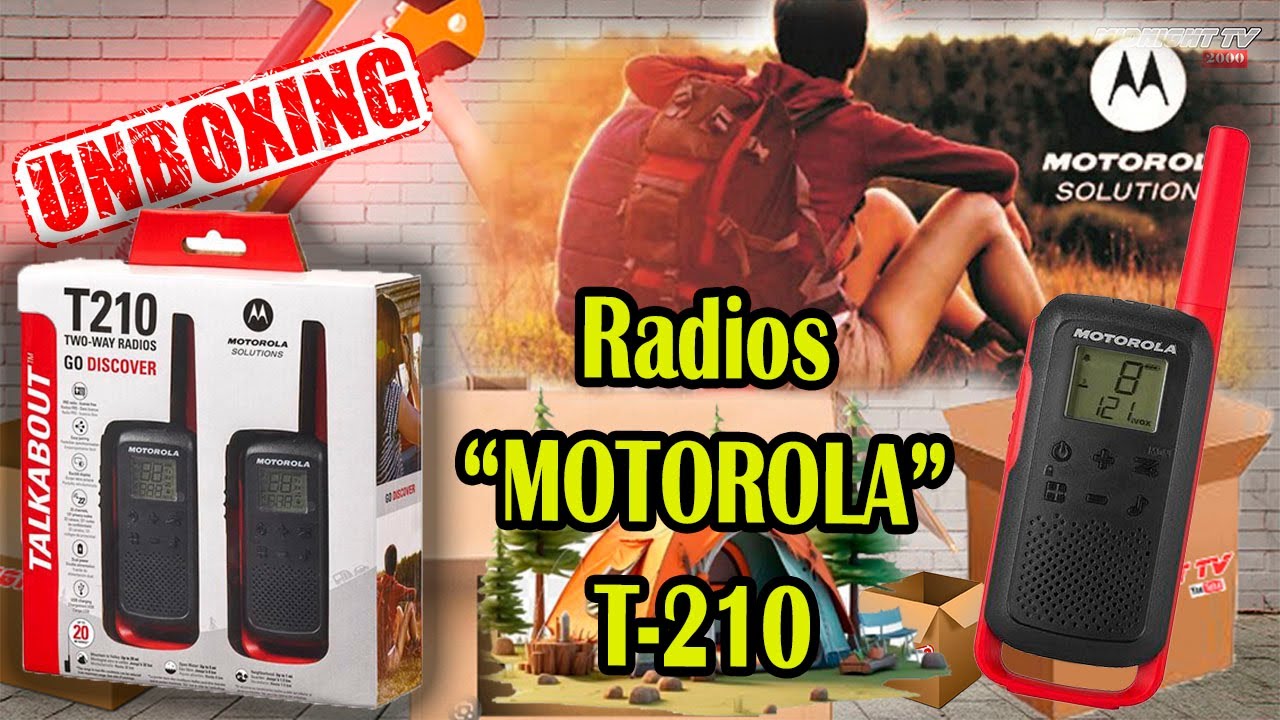 Potente Radio MOTOROLA Talkabout T 210 | UNBOXING| (Midnight TV2000)