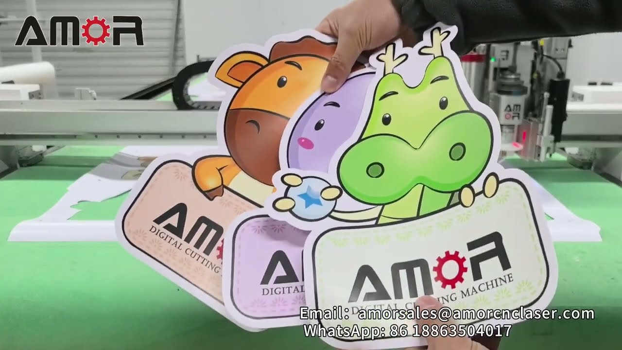 CCD Vision Contour Cutting Machine for Printed Graphics | Digital Knife Cutting Machine