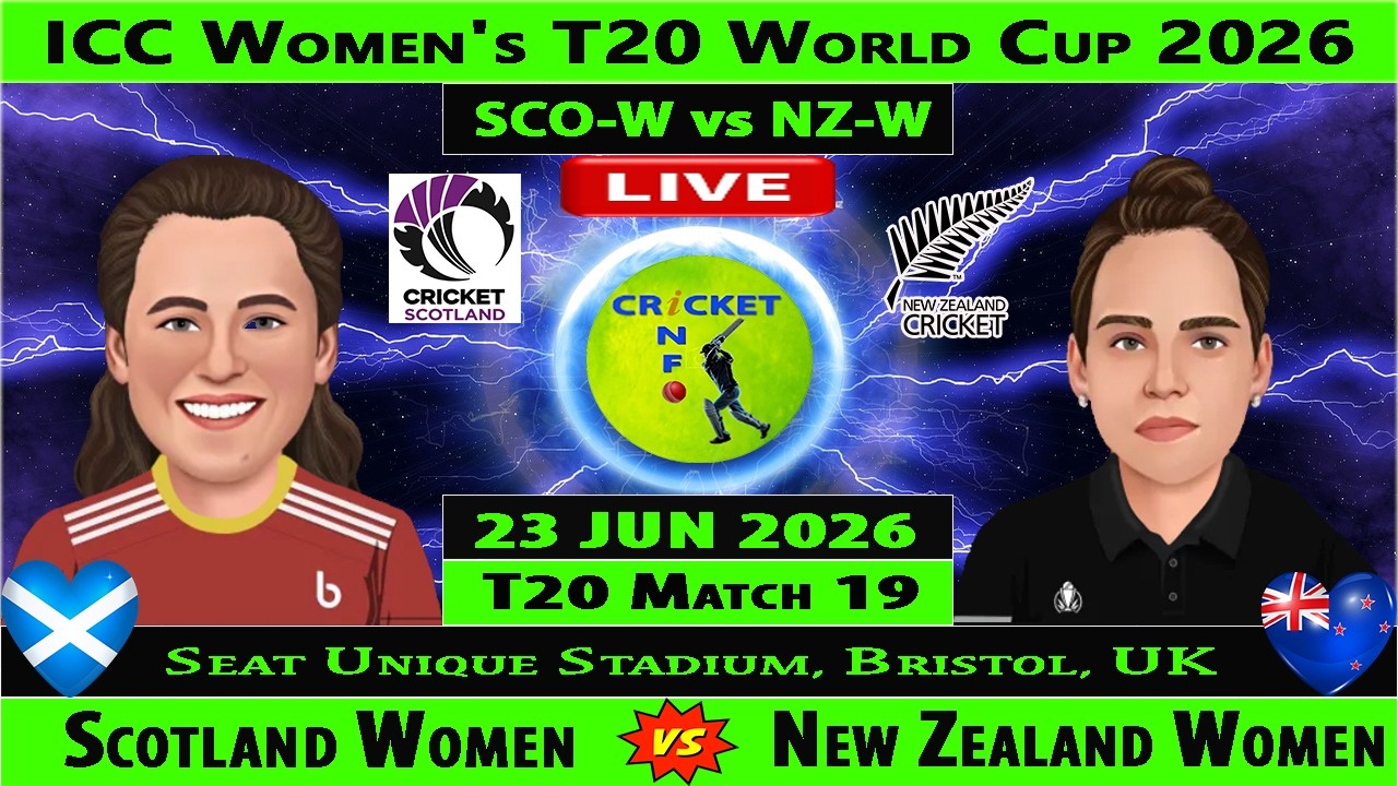 New Zealand Women vs Scotland Women | NZ-W vs SCO-W | 19th Match of ICC Women's T20 World Cup 2026
