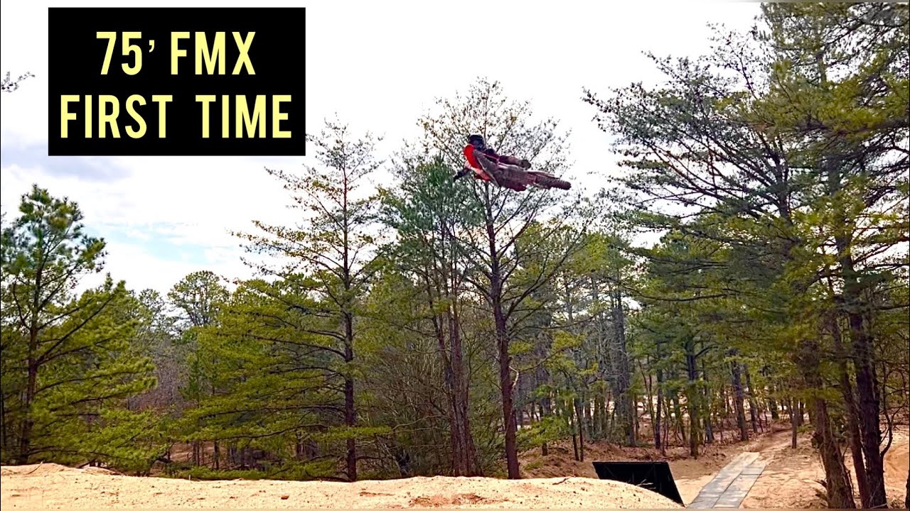 Hitting a Freestyle FMX ramp for the first time!