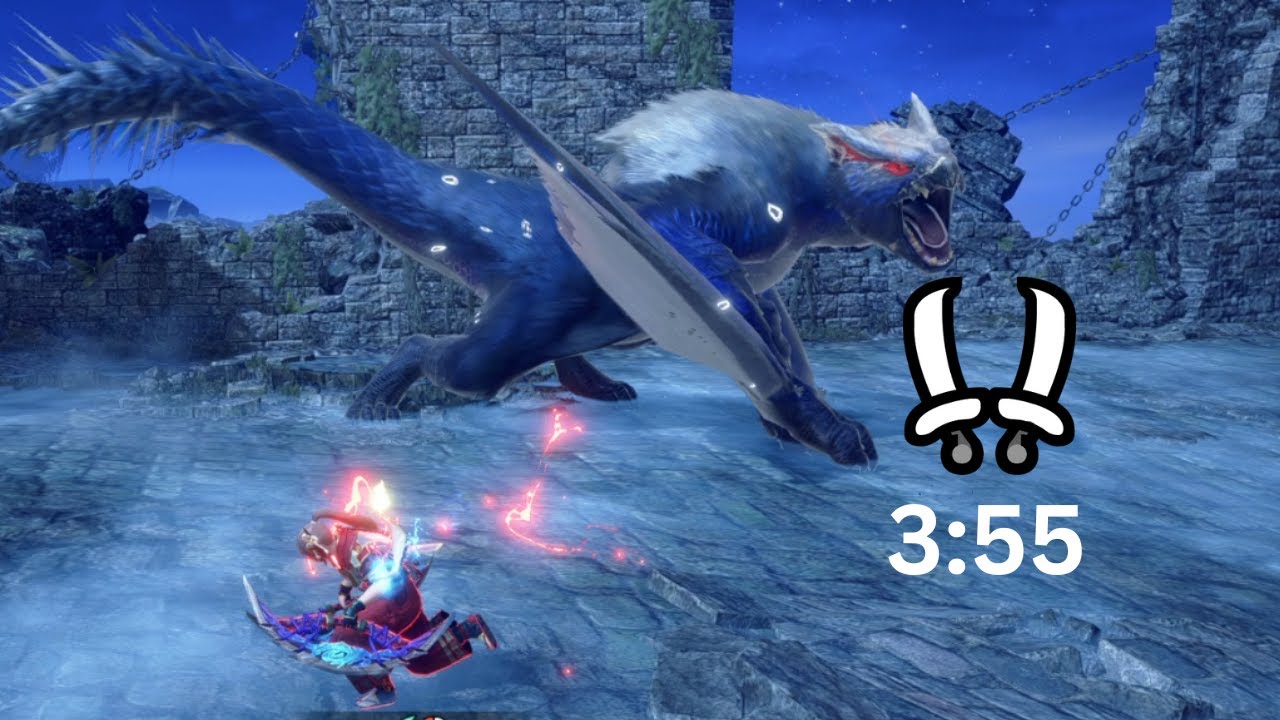 MHRise: Sunbreak Solo Lucent Nargacuga Dual Blades 3:55 (PC)