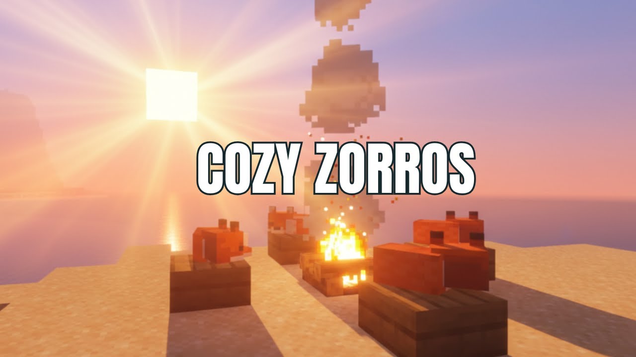 Fogata Cozy con Zorros en Minecraft 🦊🔥 2h para Dormir y Relajarte
