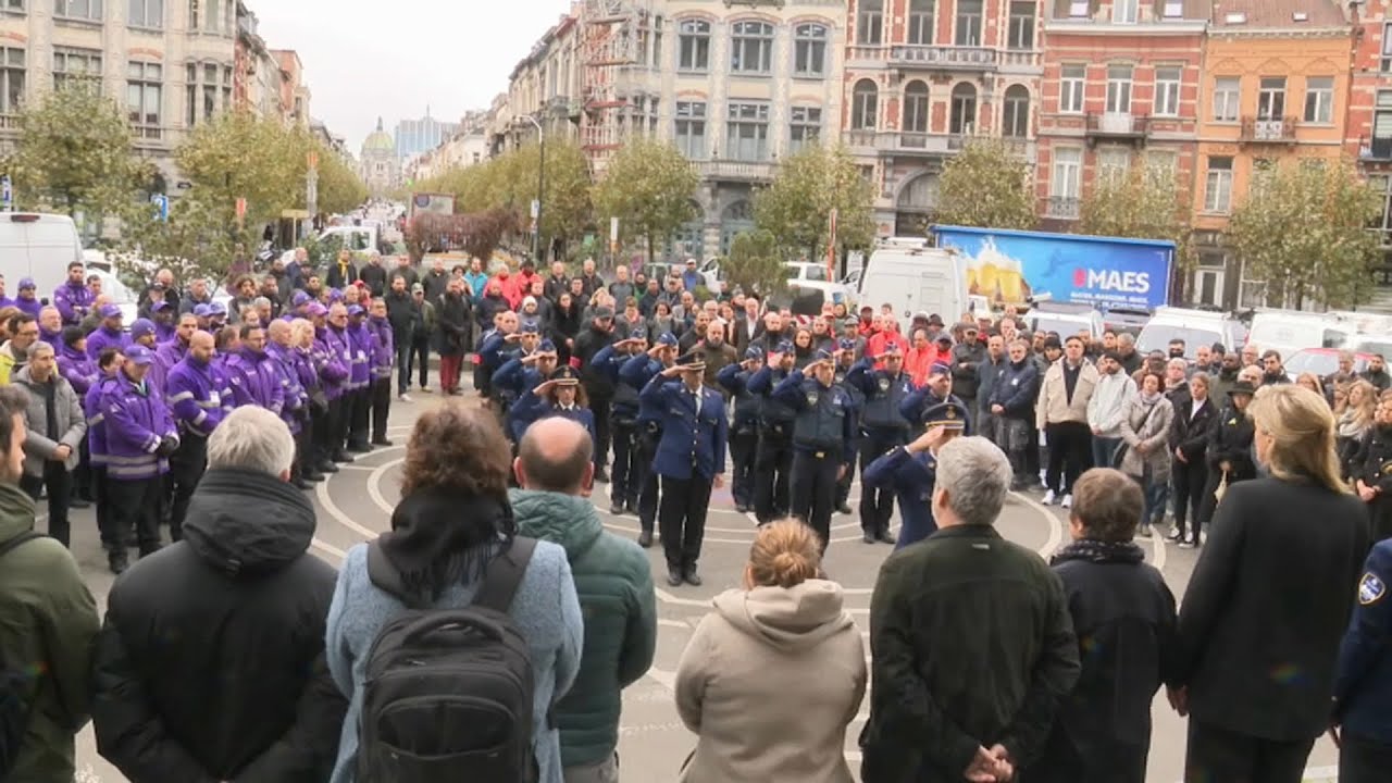 Funérailles de Thomas Monjoie : policiers, autorités locales et ministre réunis à Schaerbeek