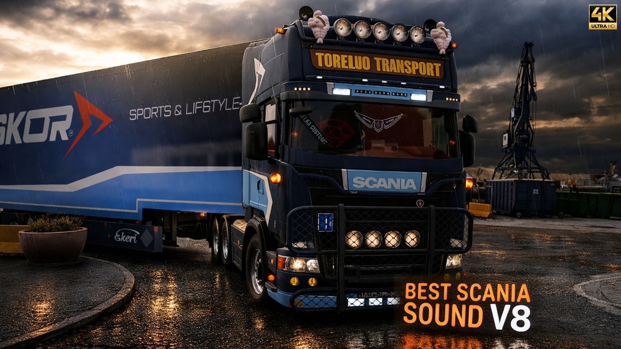 ETS2 1.58 | Realistic BEST SOUND V8 | Scania V8 Open pipe sound SJ Concept Update v1.58 | #ets2