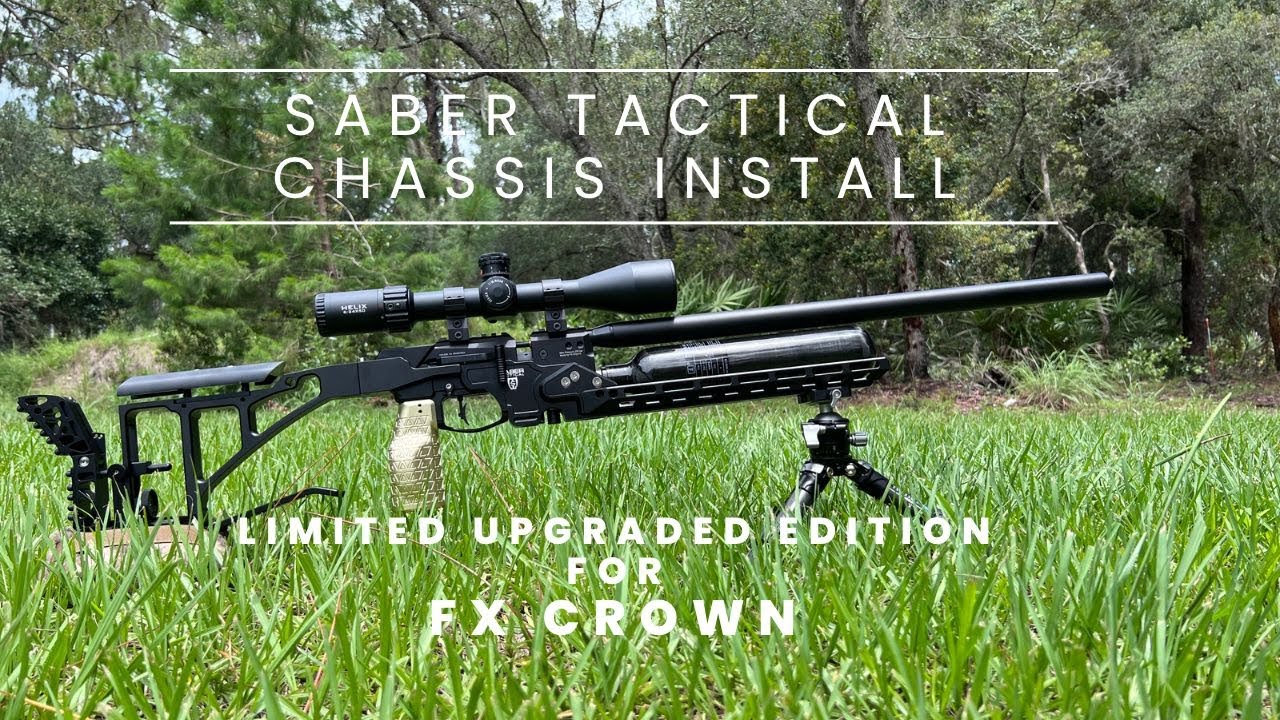 Saber Tactical 2023 Limited Edition Chassis Installation for the FX Crown PCP Air Rifle