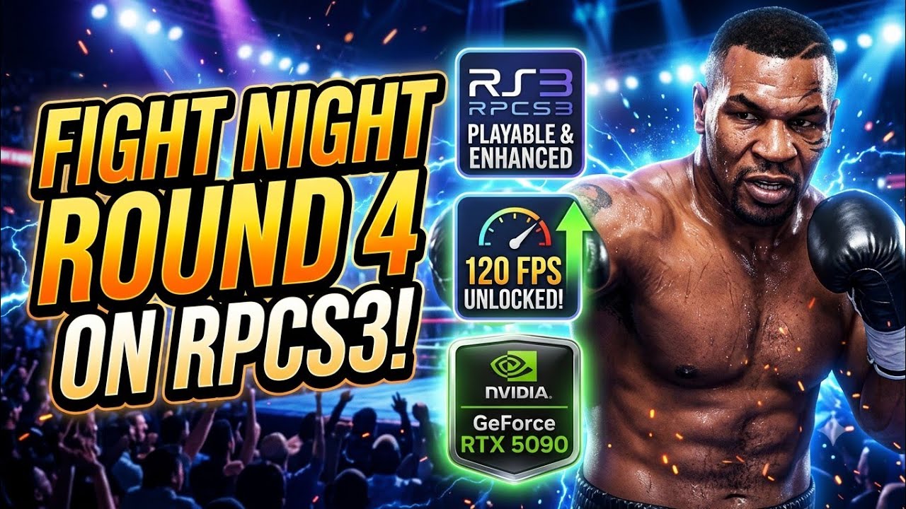 EA Fight Night RPCS3 emulator | RTX 5090 | 4K 120FPS