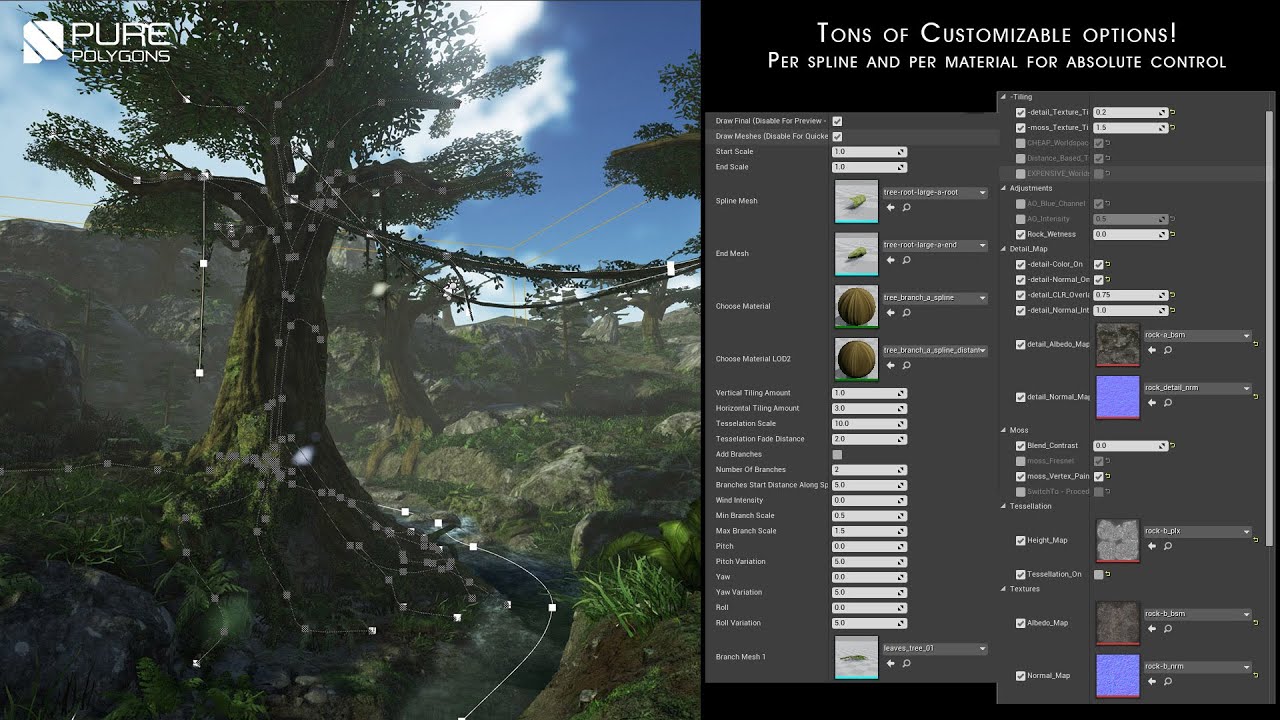 Procedural Nature Pack - Tips and Tricks (UE4)