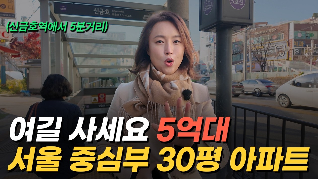 '주변 시세 대비 -67%' 5억대까지 떨어진 서울 한복판 역세권 30평 아파트 (머니플레이스)