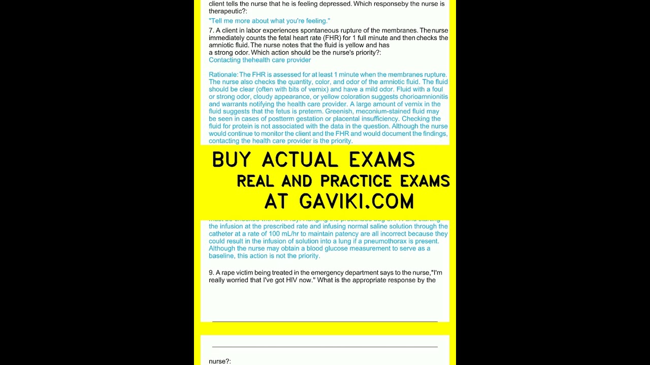 NCLEX Comprehensive Exam TEST BANK  Updated 2023  200  Questions and Answers video