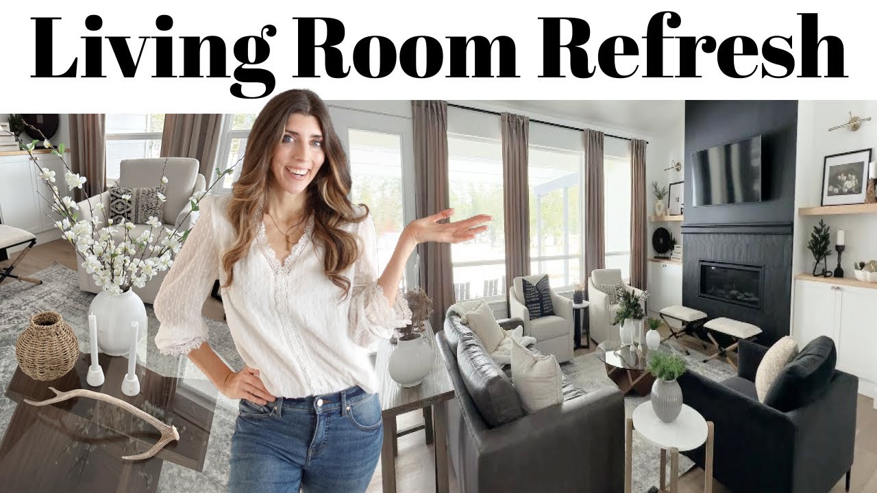 Living Room Makeover Casual Modern Style / How to Create a Cozy Home / Living Room Refresh 2023