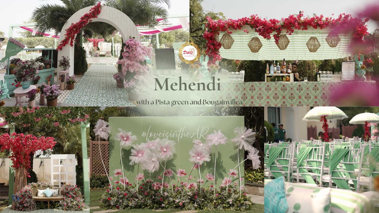 Mehendi Decor | Akshita & Rohan | Le Meridien, Jaipur | Destination Wedding | DSWP | Decor theme
