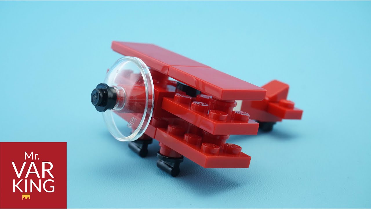 LEGO Tutorial Fokker Dr 1 Triplane Red Baron