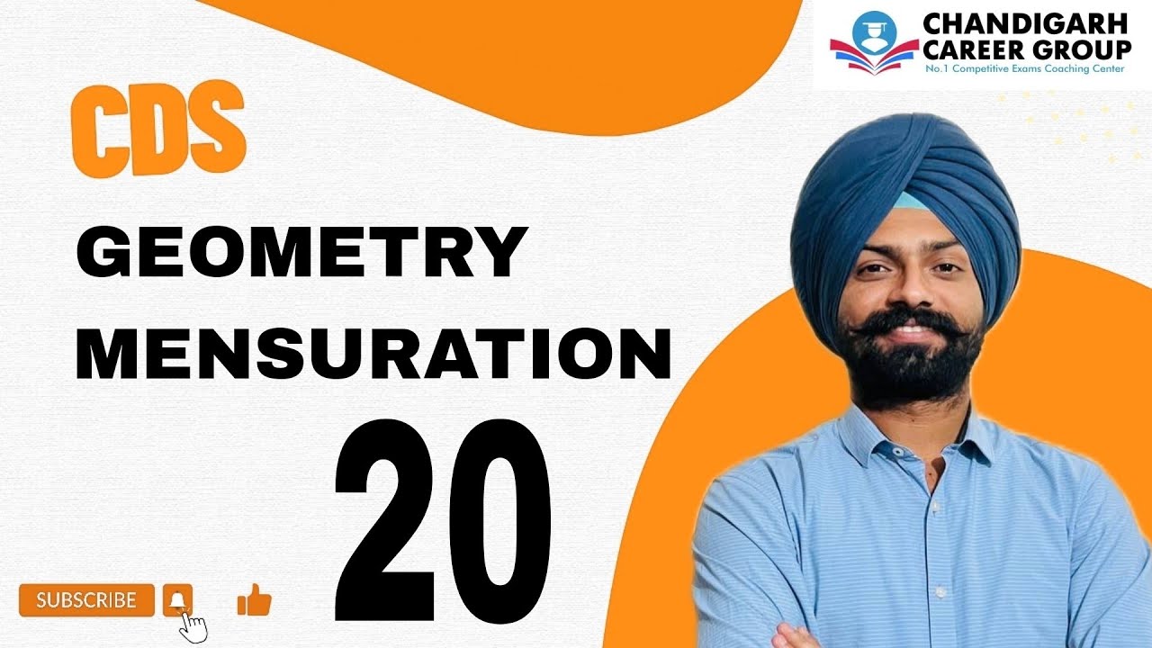 Geometry and mensuration class 20 for CDS by Sandeep Brar