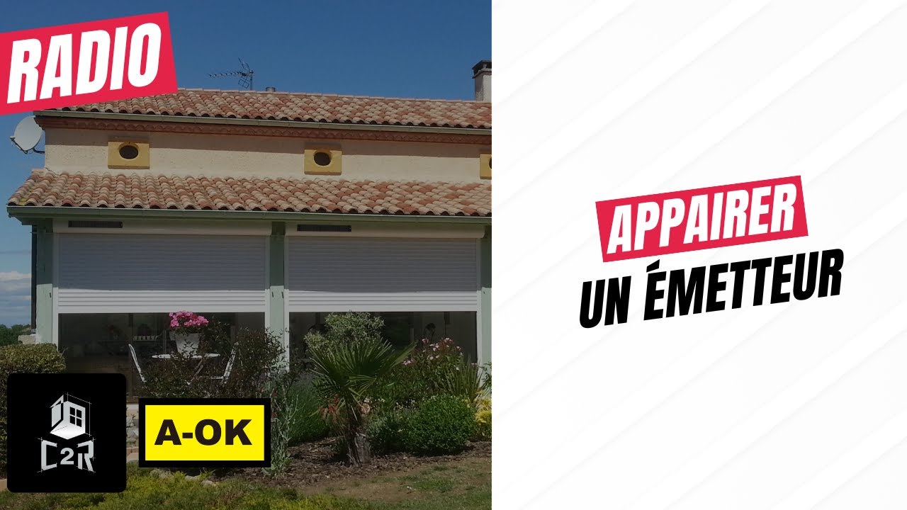 Comment appairer un &eacute;metteur de volet roulant radio A-OK ? 📡