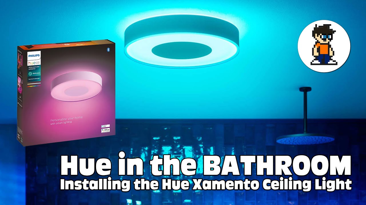 Philips Hue в ВАННОЙ КОМНАТЕ - Потолочный светильник Xamento - Установка, настройка и конфигуриро...