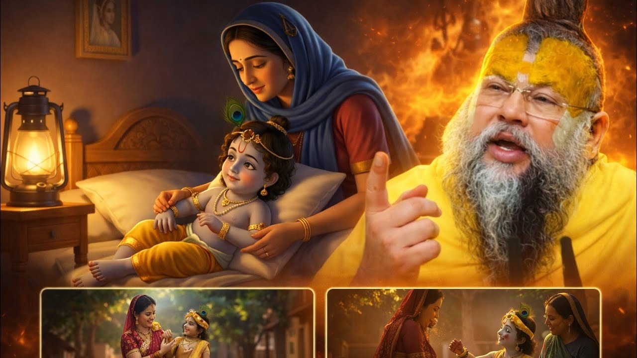 नंद बाबा की पूजा में चमत्कार! कृष्ण ने शालिग्राम मुंह में रख लिया 😱 | premanand ji maharaj 
