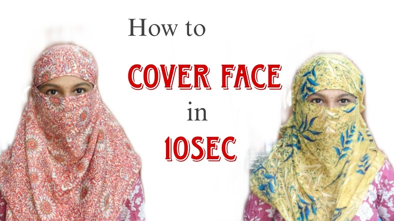 5 Easy Ways to Cover Face with SCARF/DUPATTA #facecover #scraf #dupatta #vlog  #makeup
