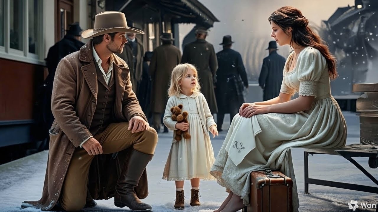 “Daddy, She Looks Like Mommy…” — The Little Girl Pointed at the Bride, Freezing the Widowed Rancher…