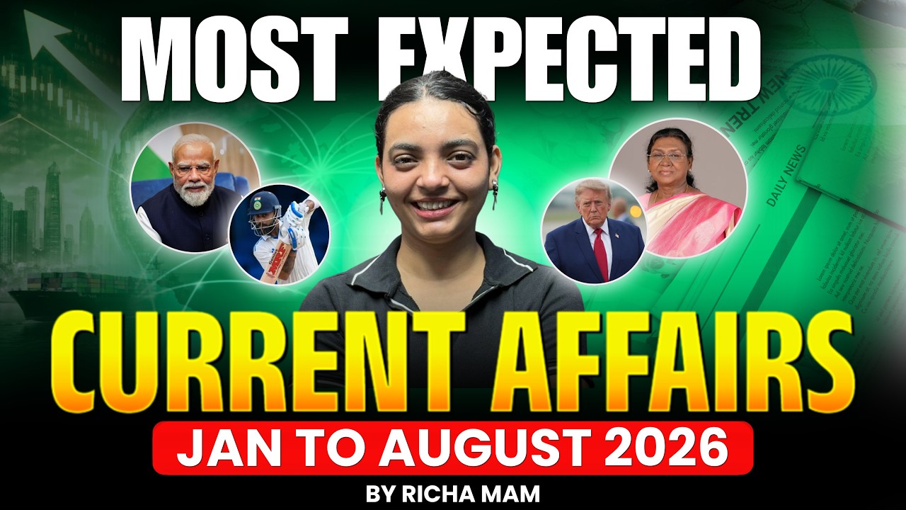 Most Expected Current Affairs NDA CDS 2026 | Jan-August Complete Compilation