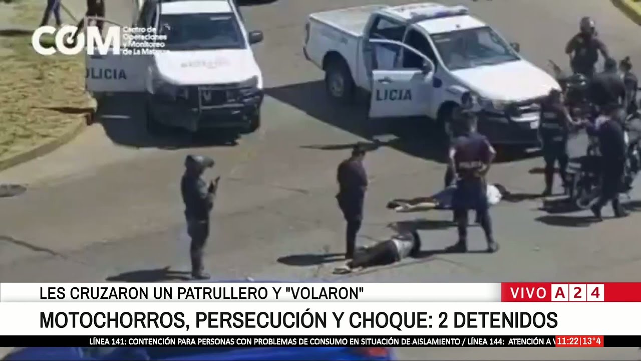 🚨 PERSECUSIÓN DE MOTOCHORROS EN LA MATANZA: LES CRUZARON EL PATRULLERO Y 