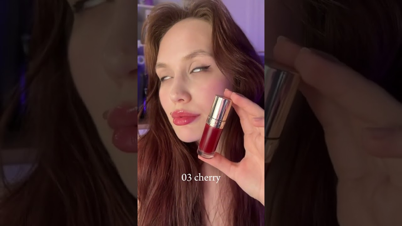 Clarins lip comfort oil: 03 cherry, 09 chocolate, 13 green