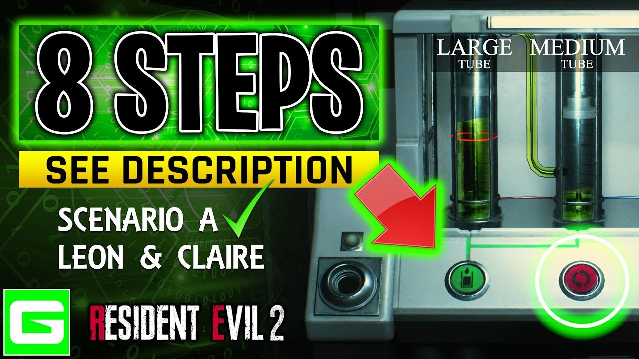 Resident Evil 2 Remake Drug Testing Lab Scenario A 1ST RUN Leon and Claire Puzzle (See Description)