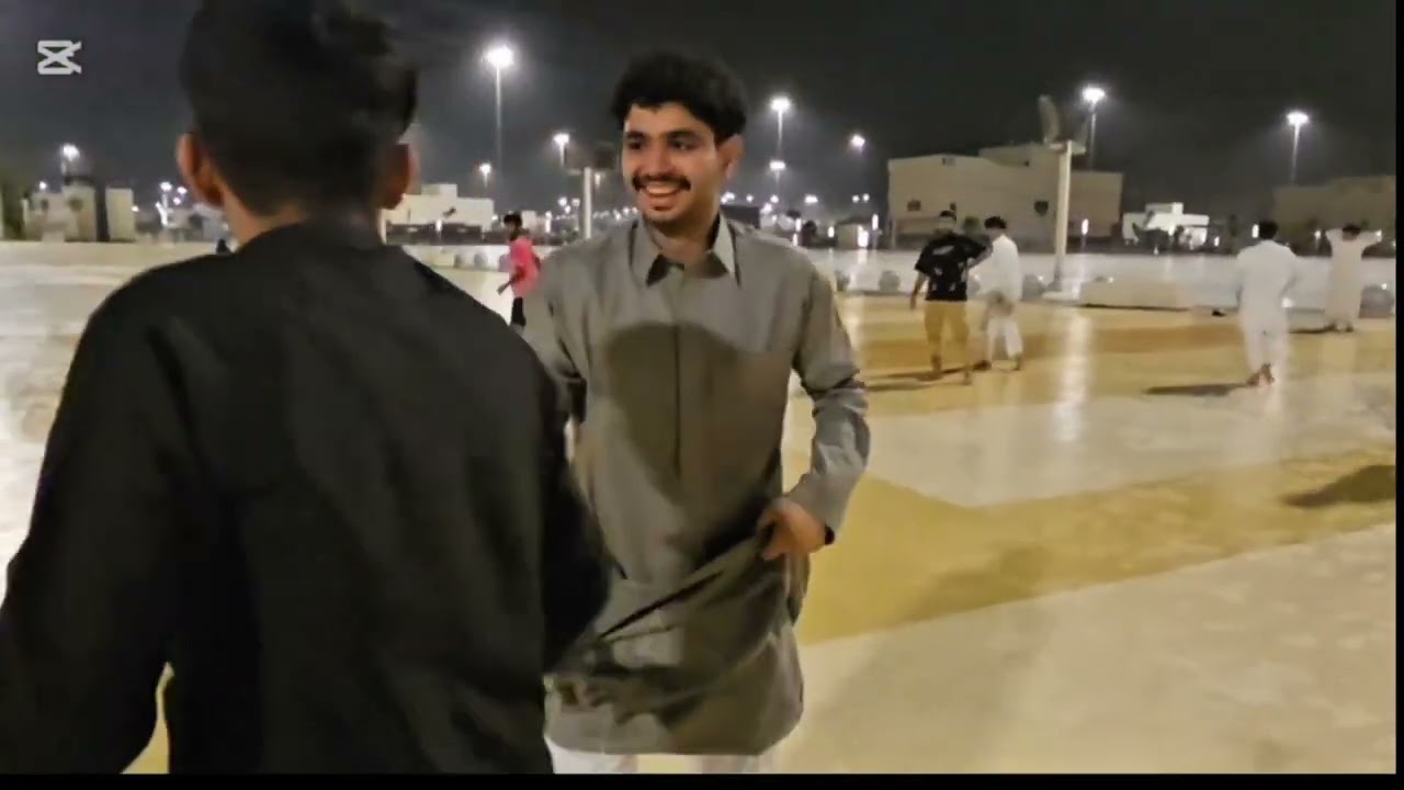 Playing football in muzalfa funny video 🤣