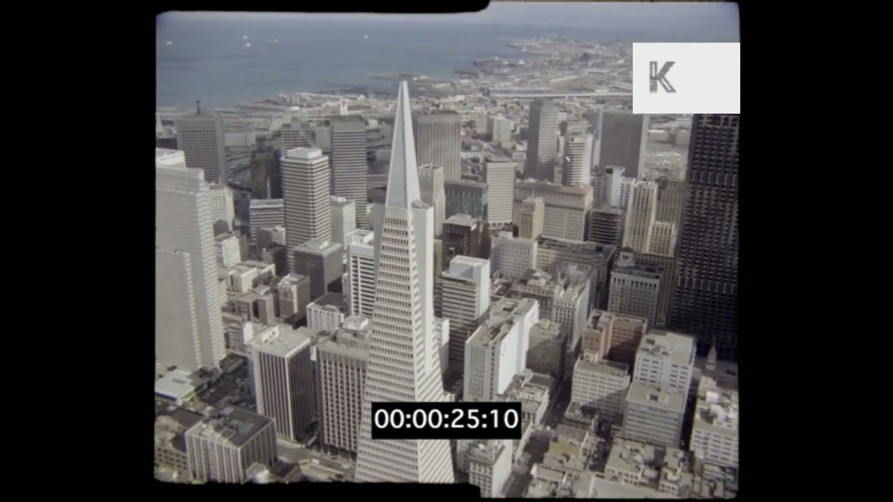 1970s Aerials Over San Francisco Skyline, 35mm