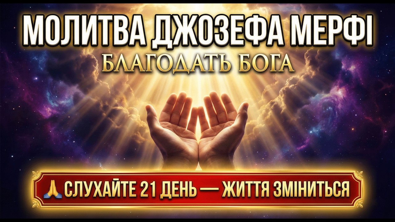 Потужна Молитва Мерфі Що Творить Дива | Благодать Бога 🙏 Українською