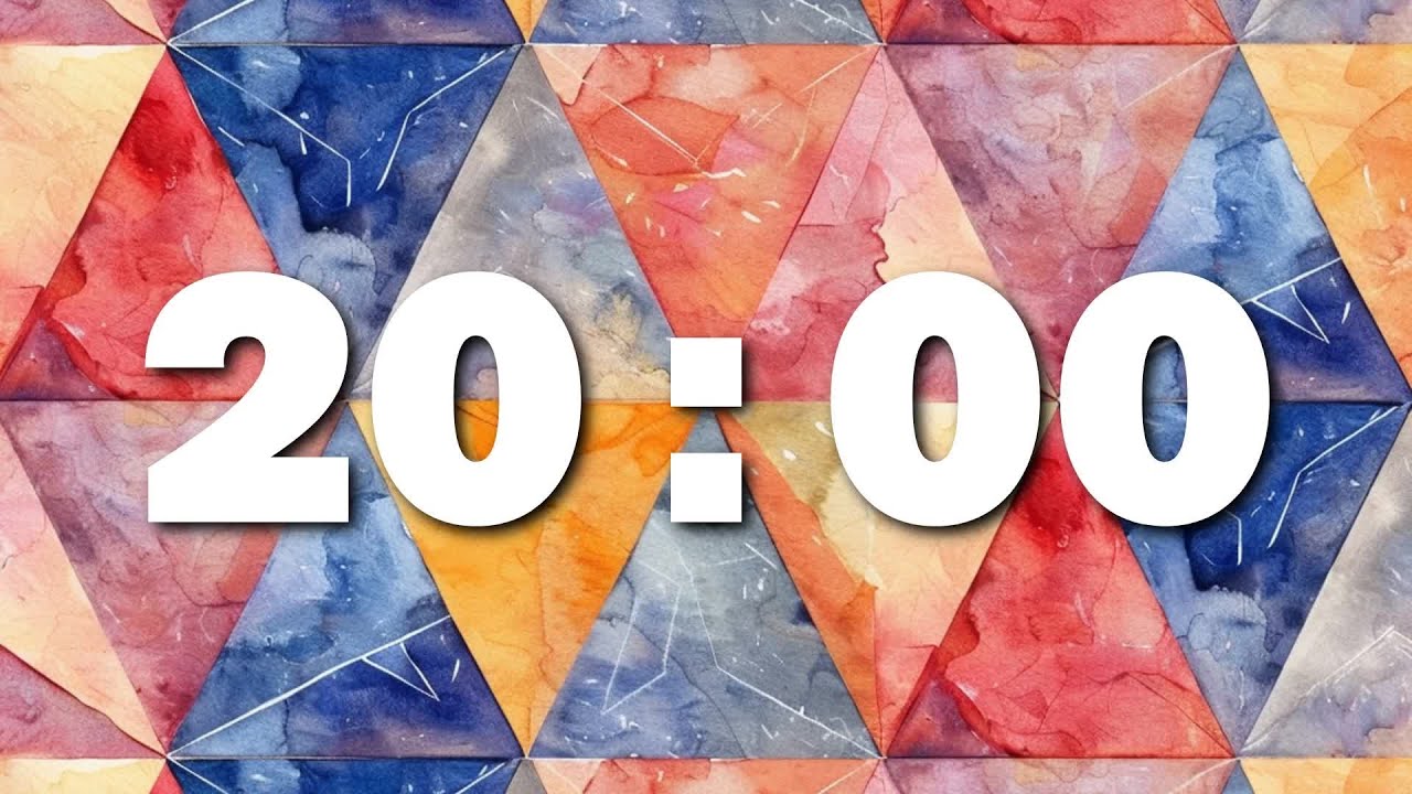 Geometric Triangles 20:00 Countdown Timer