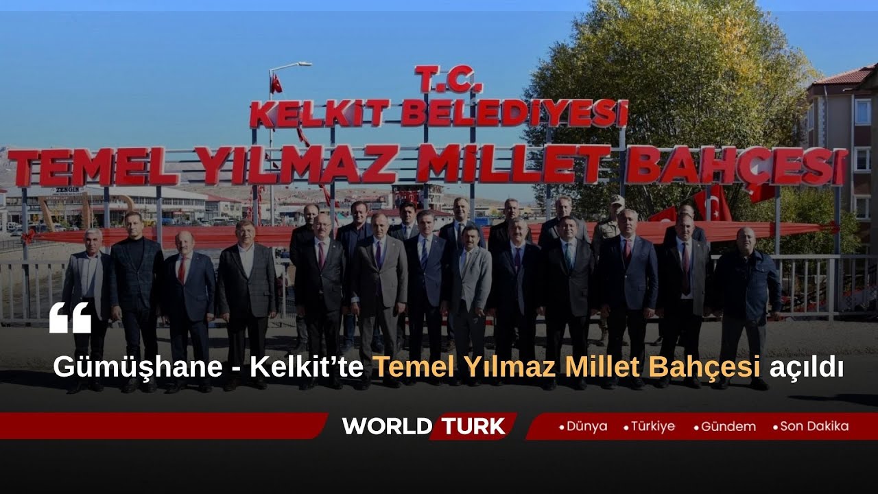 🔴Gümüşhane - Kelkit’te Temel Yılmaz Millet Bahçesi açıldı. 📍 #gümüşhane #kelkit #milletbahçesi