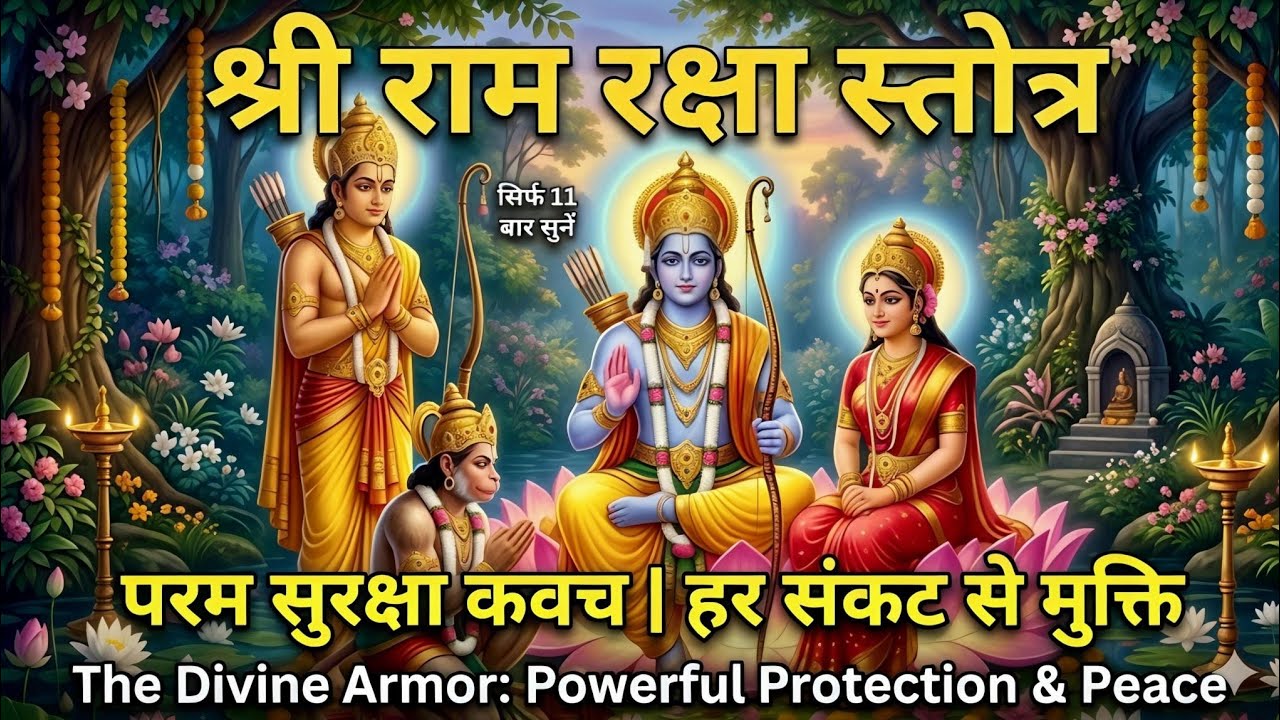 राम रक्षा स्तोत्र | श्रीराम का शक्तिशाली रक्षा मंत्र | Ram Raksha Stotra 🙏