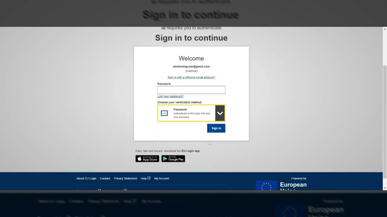 How to login (with EU Login account) to ECHA Interact Portal