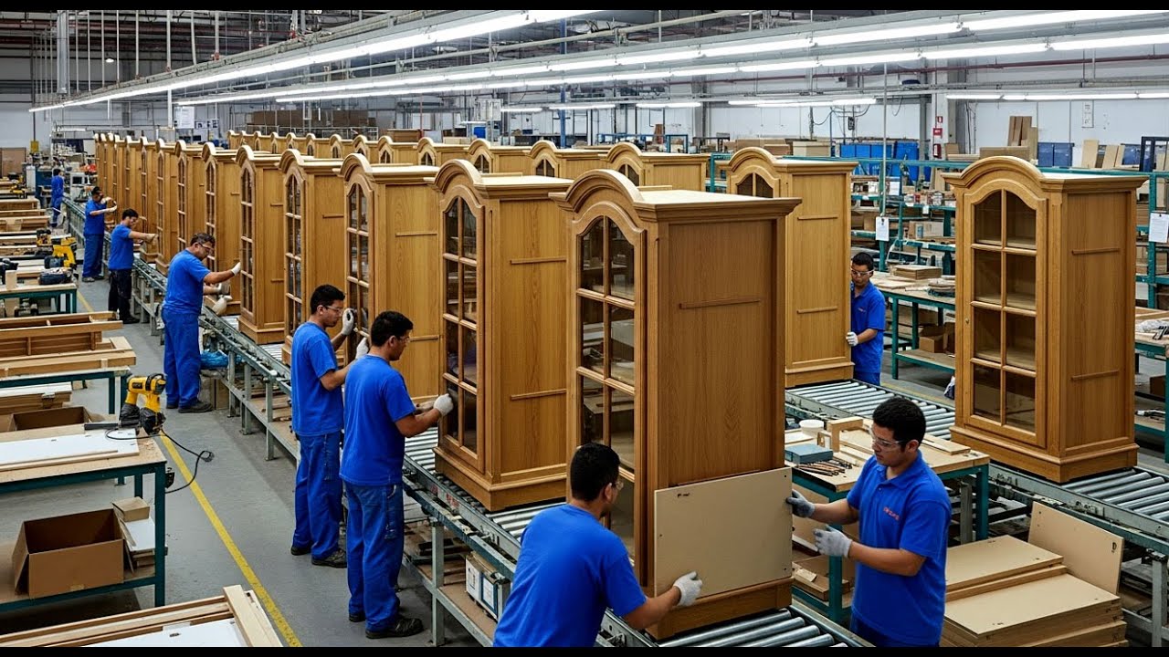 From Giant Oak Log to Luxury Display Cabinet: Full Manufacturing Process