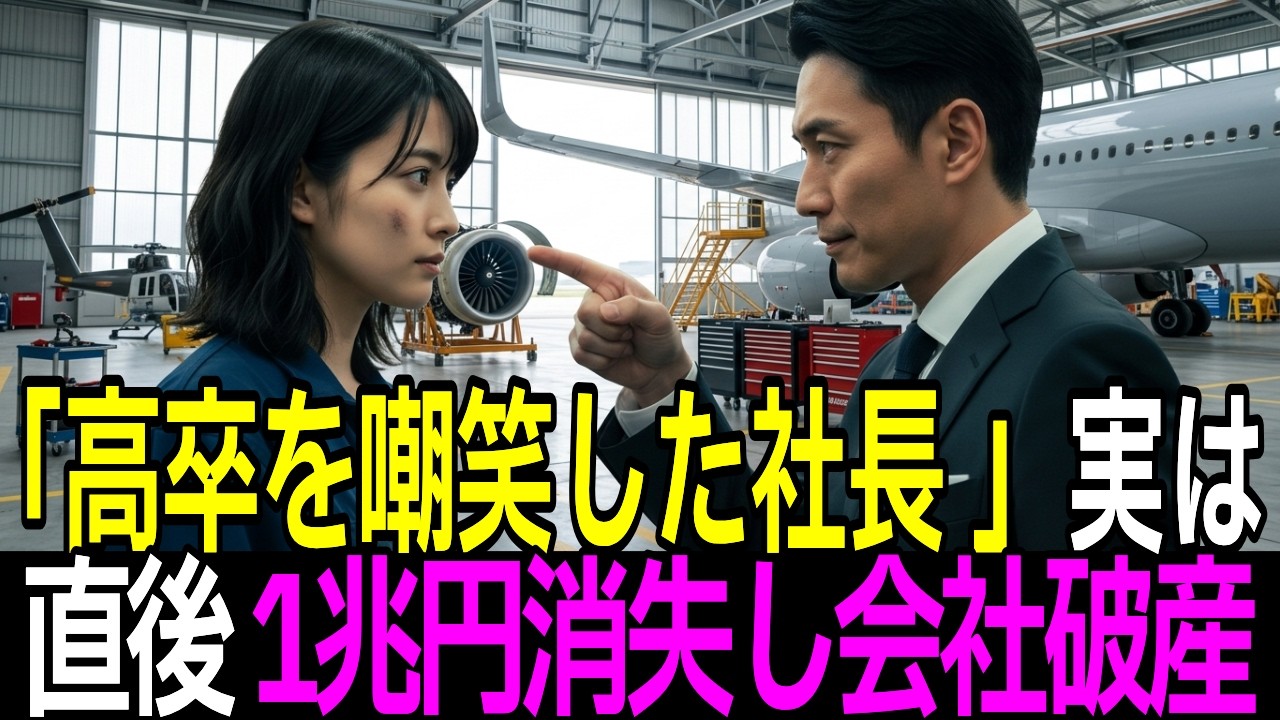 「高卒整備士は不要だ！」名門大卒の天下り社長による見下し。直後に1兆円の国策プロジェクトが停止し、会社が倒産した末路【感動する話】【朗読】