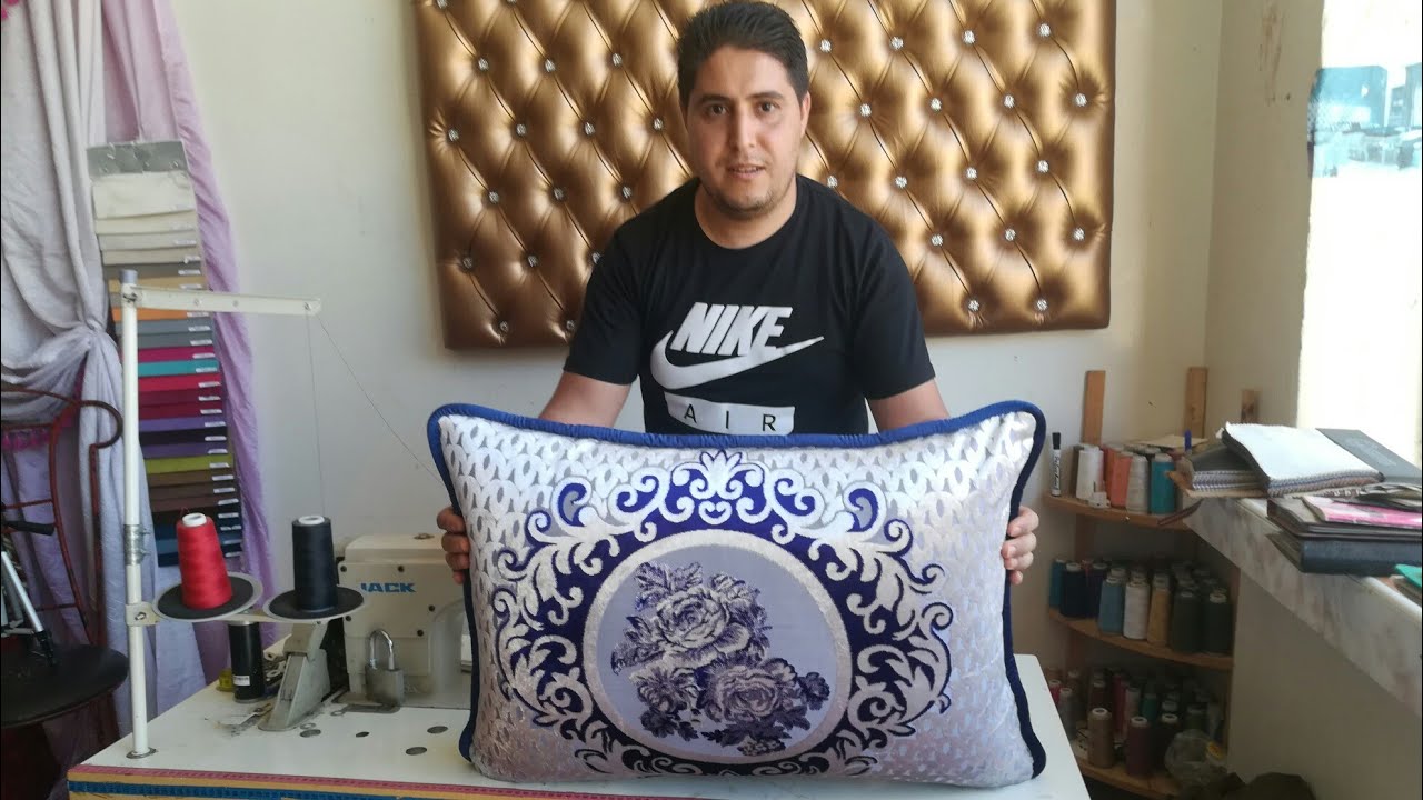 كيفية خياطة مخدة او وسادة ديال الكوردون سهلة جدااا