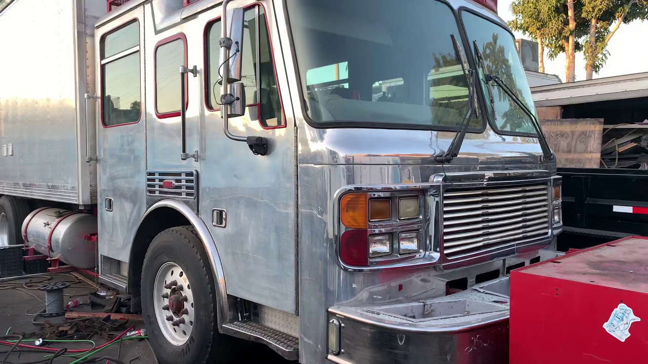 Burning man fire truck RV build
