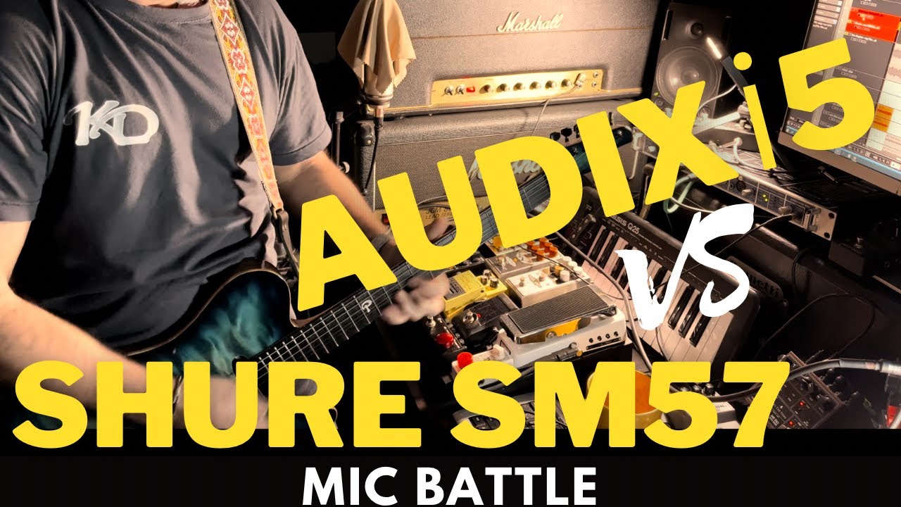 Audix i5 vs Shure SM57 in the mix & dry  MARSHALL JMP50 - FRIEDMAN SMALL BOX50