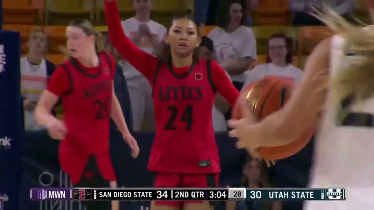 HIGHLIGHTS: San Diego State at Utah State Women's Basketball 1/10/26